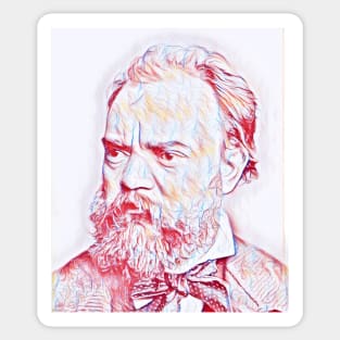 Antonín Dvořák Portrait | Antonín Dvořák Artwork | Line Art Sticker